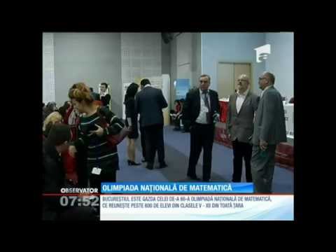Antena 1: Olimpiada națională de matematică