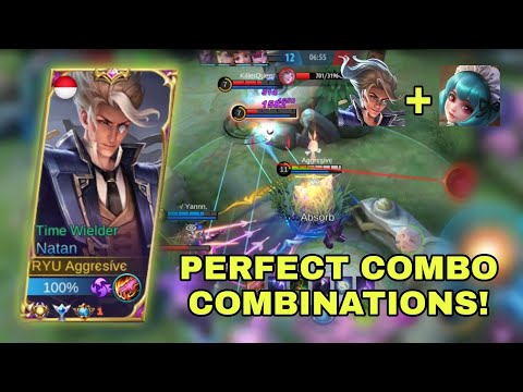 NATAN + ANGELA = OVER POWER DAMAGE PERFECT COMBO | TOP GLOBAL NATAN | AGGRESIVE | MOBILE LEGENDS
