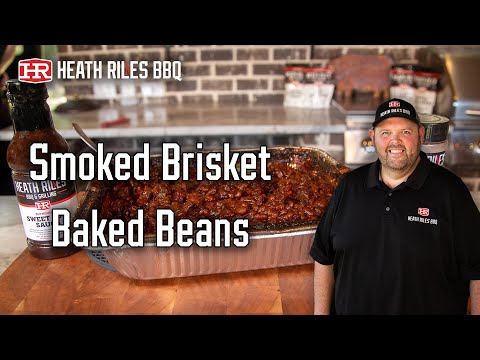Smoked Brisket Baked Beans on the Outlaw Patio Smoker | Heath Riles BBQ