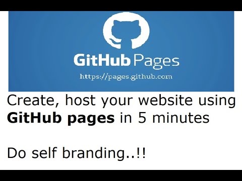 GitHub Pages Website Tutorial