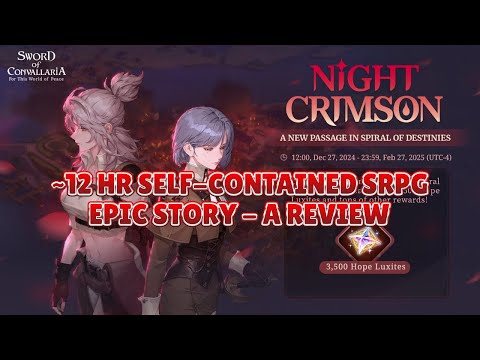 A NIGHT CRIMSON REVIEW & TOTAL LUXITE OBTAINED [Sword of Convallaria]