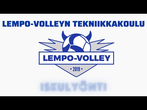 Lempo-Volleyn tekniikkakoulu: Iskulyönti