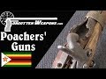 Confiscated Homemade Poachers' Guns from Zimbabwe