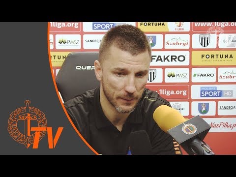 Konferencja prasowa po meczu Sandecja Nowy Sącz - Chrobry Głogów