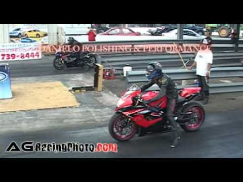 2ND ROUND WIN STREET BIKE CLASS NATIONAL MOTORCICLIST DAY 10.15@137.99MPH RUN