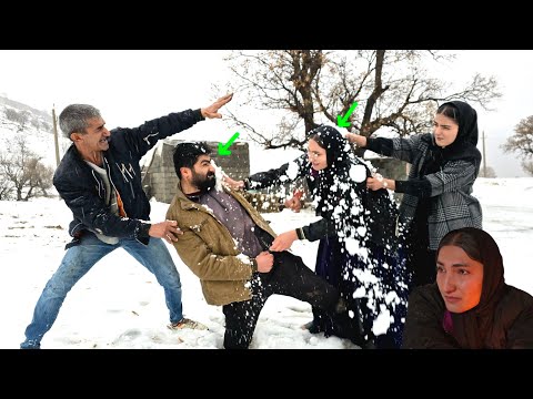 Snowy Showdown: Elnaz’s Tears Trigger Master Builder’s Attack on Masoud & Reyhaneh!
