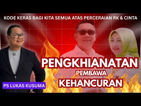 BETRAYAL OF THE BRINGER OF DESTRUCTION || Ps Lukas Kusuma || #divorce #marriage #viralvideo