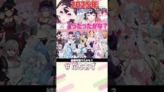 AZKi - 1分で振り返る2025年！【ホロライブ / AZKi】#ぷちあず #shorts #hololive #ホロメン相関図