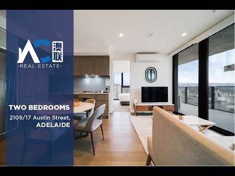 2109/17 Austin Street, Adelaide, Adelaide CBD, 2 Bedrooms, 2 Bathrooms, Apartment