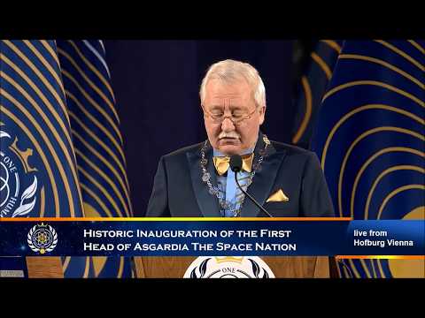 Inauguration of Asgardia’s First Head of Nation from Hofburg Vienna