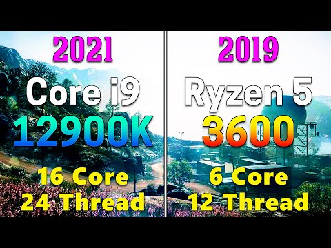 Core i9 12900K vs Ryzen 5 3600 | How Big is the Difference in 2 Years?