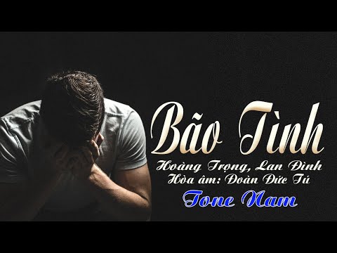 karaoke Bão Tình_ Giọng Nam_ Sáng tác Hoàng Trong, Lan Đình_ Hòa âm Đoàn Đức Tú