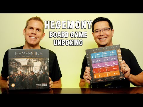 Unboxing Hegemony - Politico Economic Euro Board Game