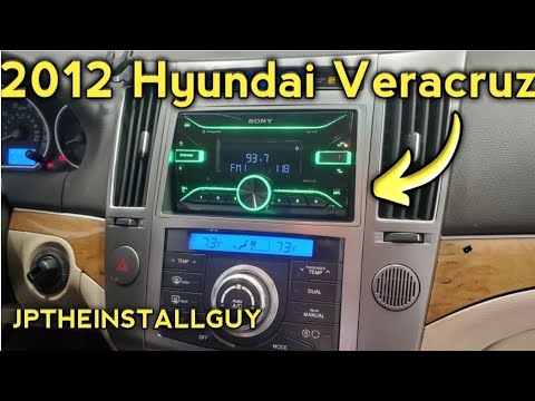 2012 Hyundai Veracruz radio removal replacement install