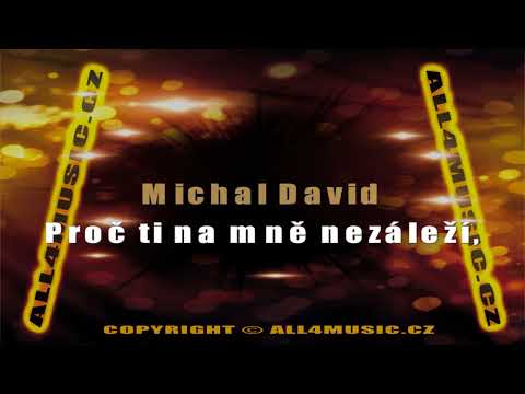 KJ0930 MICHAL DAVID-Tak se lásko měj (Karaoke verze)