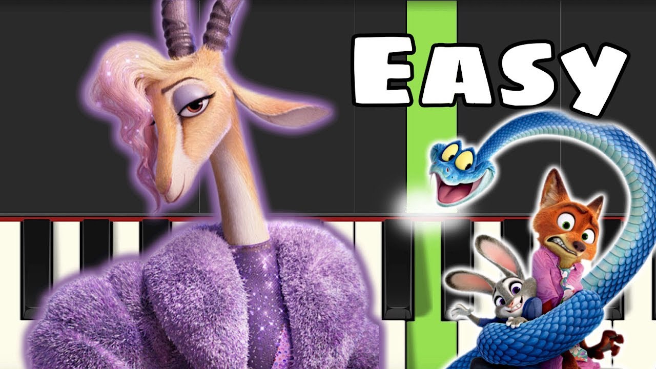 Shakira - Zoo (From Zootopia 2) | Easy Piano Tutorial