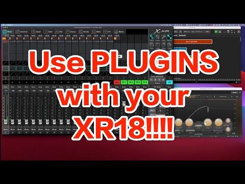 Using plugins as insert in XR18