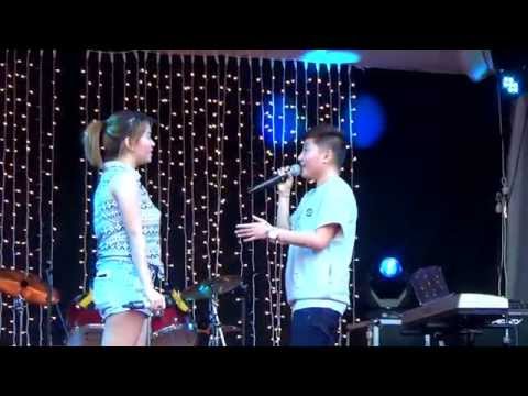 Charice in Paris part 12 - Duet with Alyssa - Almost is never enough (acapella)