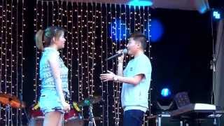 Charice in Paris part 12 - Duet with Alyssa - Almost is never enough (acapella)