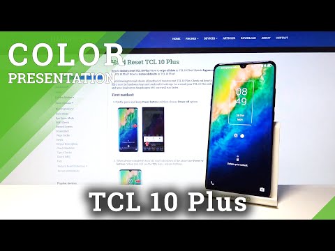 Blue Color Presentation TCL 10 Plus – How Blue Back Looks Like?
