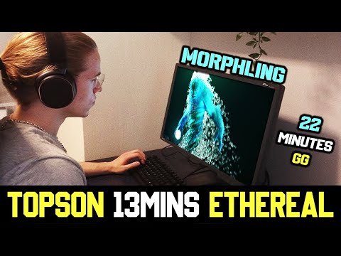 Topson using his OLD Favorite Hero "MORPHLING" - 13 Minutes Ethereal Blade! DOTA 2