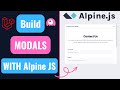 Laravel Modal Using Alpine JS Livewire 3