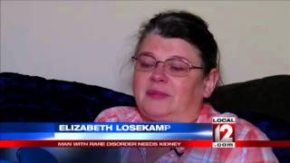 Man with rare disorder looking for kidney donor