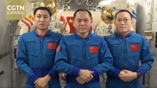 Los taikonautas de la Shenzhou-21 envían desde el espacio sus felicitaciones por el Año Nuevo