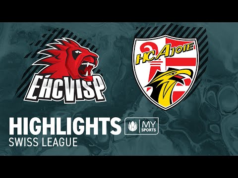 Visp vs. Ajoie 1:3 - Highlights Swiss League | Playoff-Viertelfinal, Spiel 4