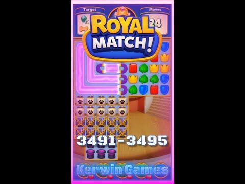 Royal Match Level 3491 3492 3493 3494 3495 - No Boosters Gameplay