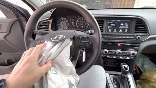 2020 Hyundai Elantra. How to REMOVE and Replace Steering AIRBAG?!