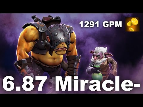 Miracle- 6.87 Alchemist 1291 GPM Dota 2