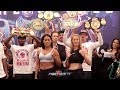 CECILIA BRAEKHUS & ALEKSANDRA LOPES FACE OFF AFTER WEIGH IN IN FINAL HBO BOXING SHOW