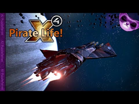 X4 Pirate Life Ep4 - Fighting Marauder Balaur inside a Station!