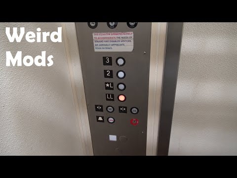 Weird "Modded" Elevator at the United Office Building in Oxon Hill, MD