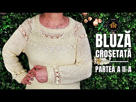Cum crosetam pulover cu raglan anatomic Daria - Partea a II-a