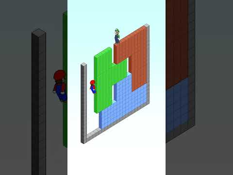 Mario&Luigi enjoy a Tetris. #nintendo #tetris