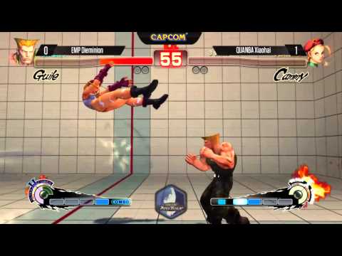 Twitch Xiaohai (Cammy) vs EMP Dieminion (Guile) - Evo 2014 Pools USF4