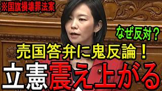 ※反日暴走する立憲の塩村あやか議員に対し、参政党の梅村みずほ議員がド正論のガチギレ大説教！立憲震え上がる…