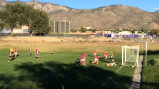 Goal! La Cueva Bears v Manzano Monarchs Oct 14, 2014