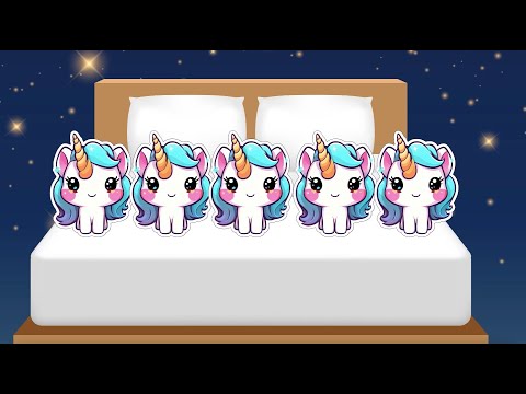 Five Little Unicorns Jumping on the Bed | Kids Songs and Nursery Rhymes