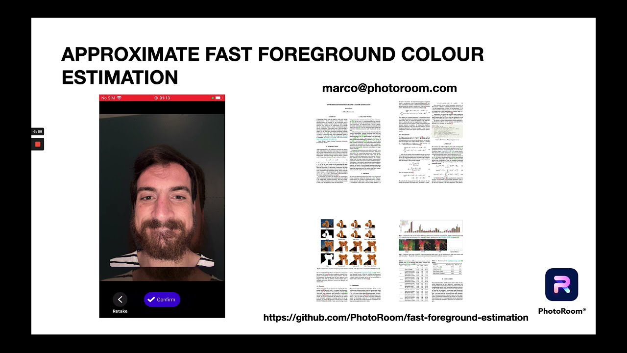 Approximate Fast Foreground Colour Estimation