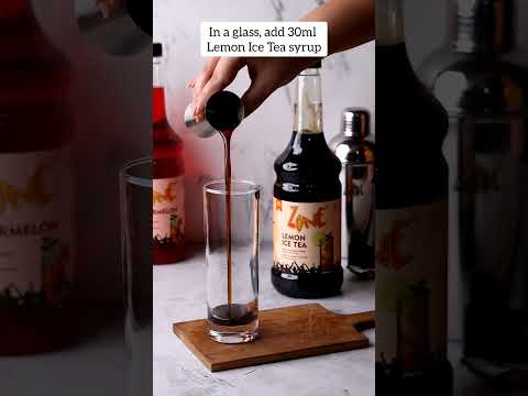 How to Make Lemon Iced Tea with Zone Syrups | in 30 secs