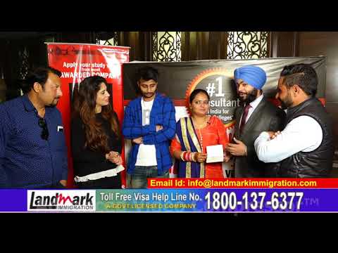 Testimonial of MS. JASPREET KAUR - LANDMARK IMMIGRATION CONSULTANT