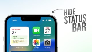 How to Hide Status Bar on iPhone (tutorial)