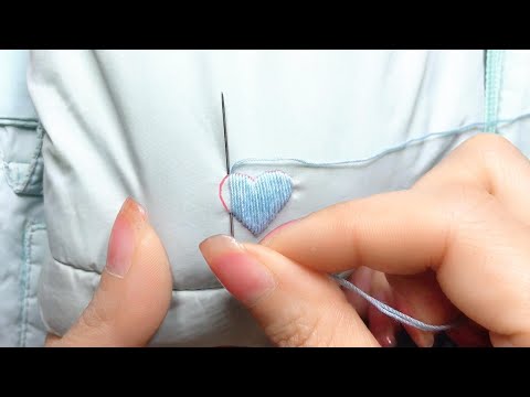 The Sweetest Repair: Embroidering a Heart to Cover a Hole