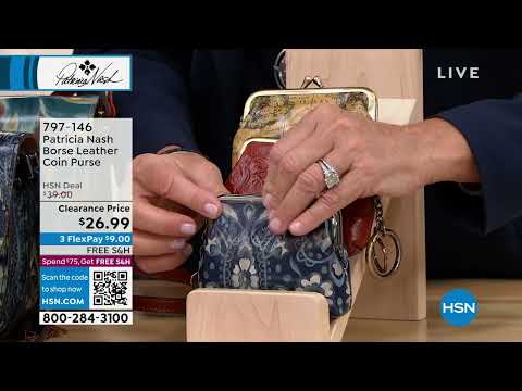 Patricia Nash Borse Leather Coin Purse