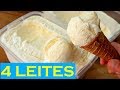 O MELHOR SORVETE CASEIRO QUE VOCÊ JÁ FEZ I SORVETE 4 LEITES