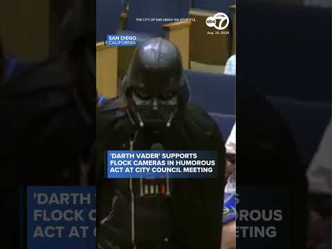 Darth Vader at San Diego City Council Meeting