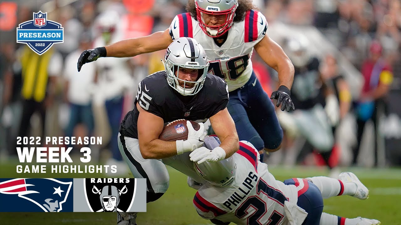 New England Patriots vs. Las Vegas Raiders - Highlights | 2022 Preseason Week 3